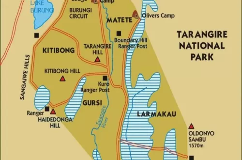 Tarangire National Park Map: Navigating the Wild